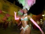 Un grupo de Brasileas puso la nota de color en la fiesta
